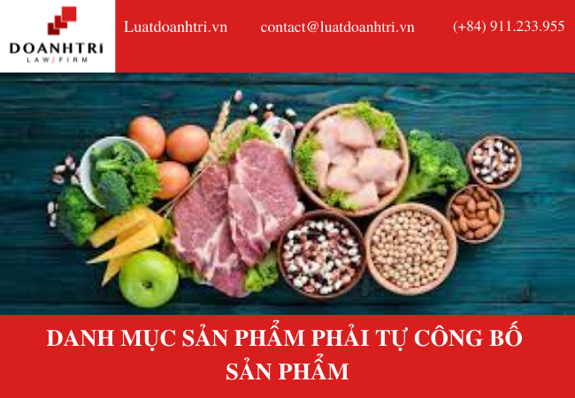 DANH MỤC SẢN PHẨM PHẢI TỰ CÔNG BỐ SẢN PHẨM