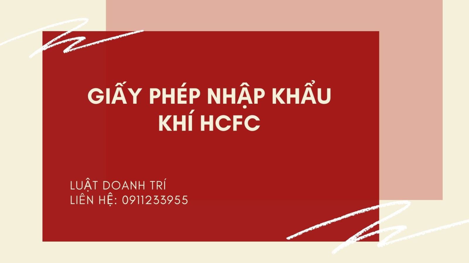 GIẤY PHÉP NHẬP KHẨU CÁC CHẤT HCFC