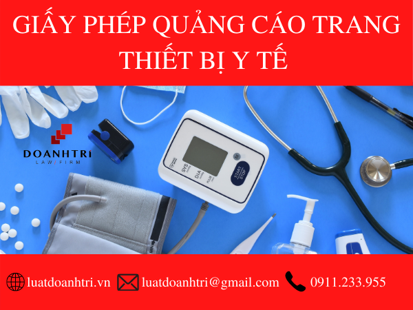 GIẤY PHÉP QUẢNG CÁO THIẾT BỊ Y TẾ MỚI NHẤT