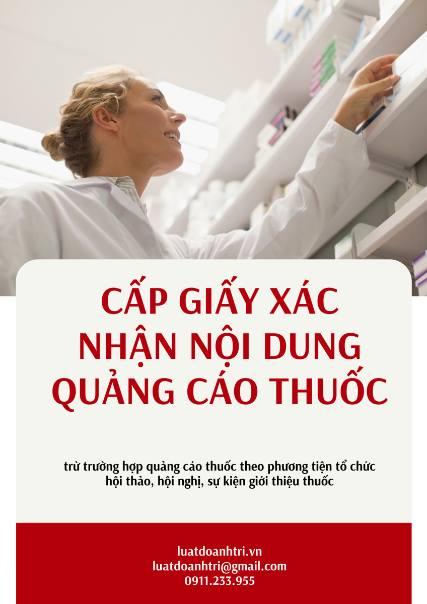 CẤP GIẤY XÁC NHẬN NỘI DUNG QUẢNG CÁO THUỐC