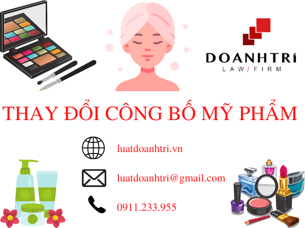 THAY ĐỔI CÔNG BỐ MỸ PHẨM