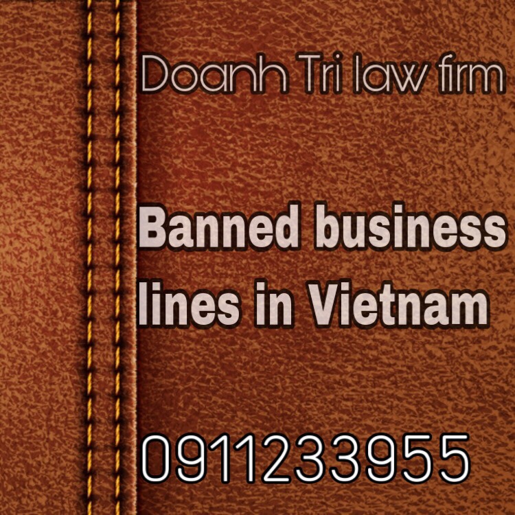 BANNED BUSINESS LINES IN VIETNAM 