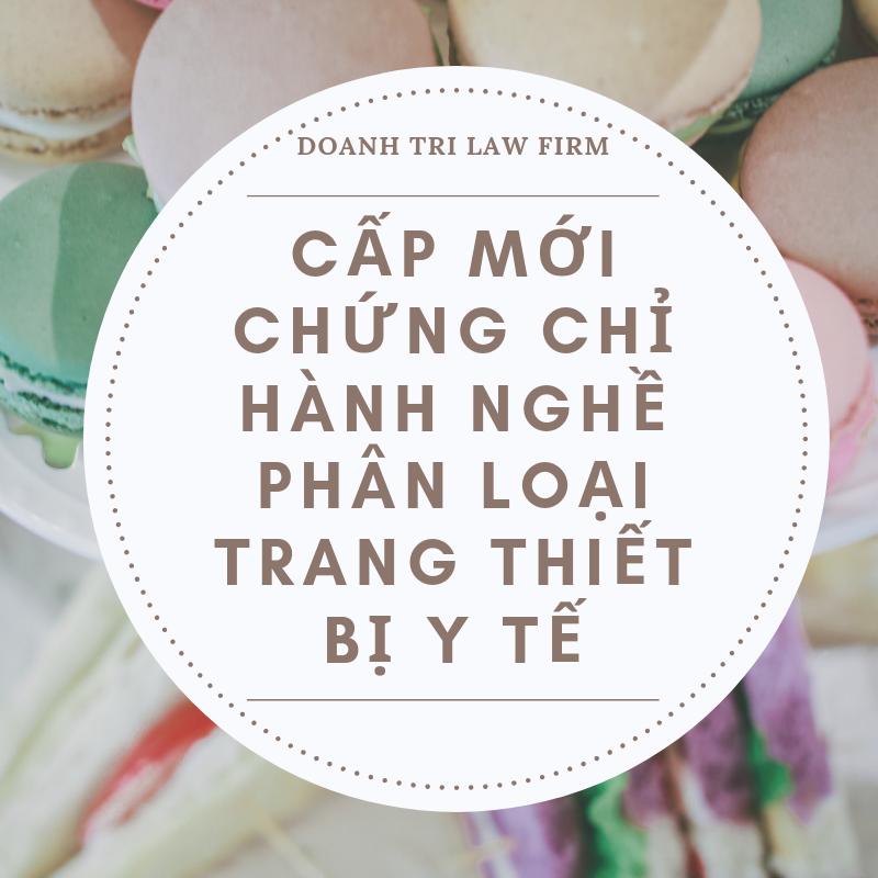 Cấp mới chứng chỉ hành nghề phân loại trang thiết bị y tế