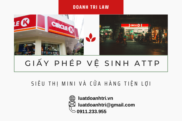 GIẤY PHÉP VỆ SINH AN TOÀN THỰC PHẨM CHO SIÊU THỊ MINI CỬA HÀNG TIỆN LỢI