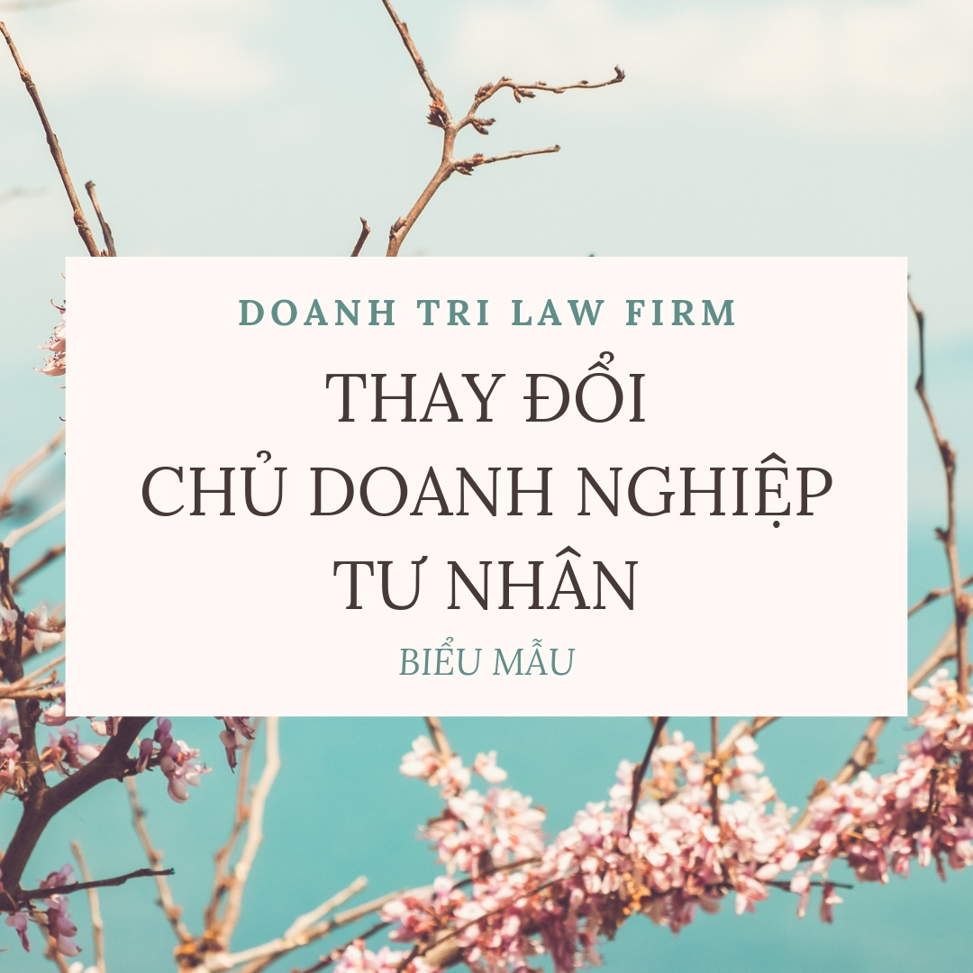 Thông báo thay đổi chủ doanh nghiệp tư nhân