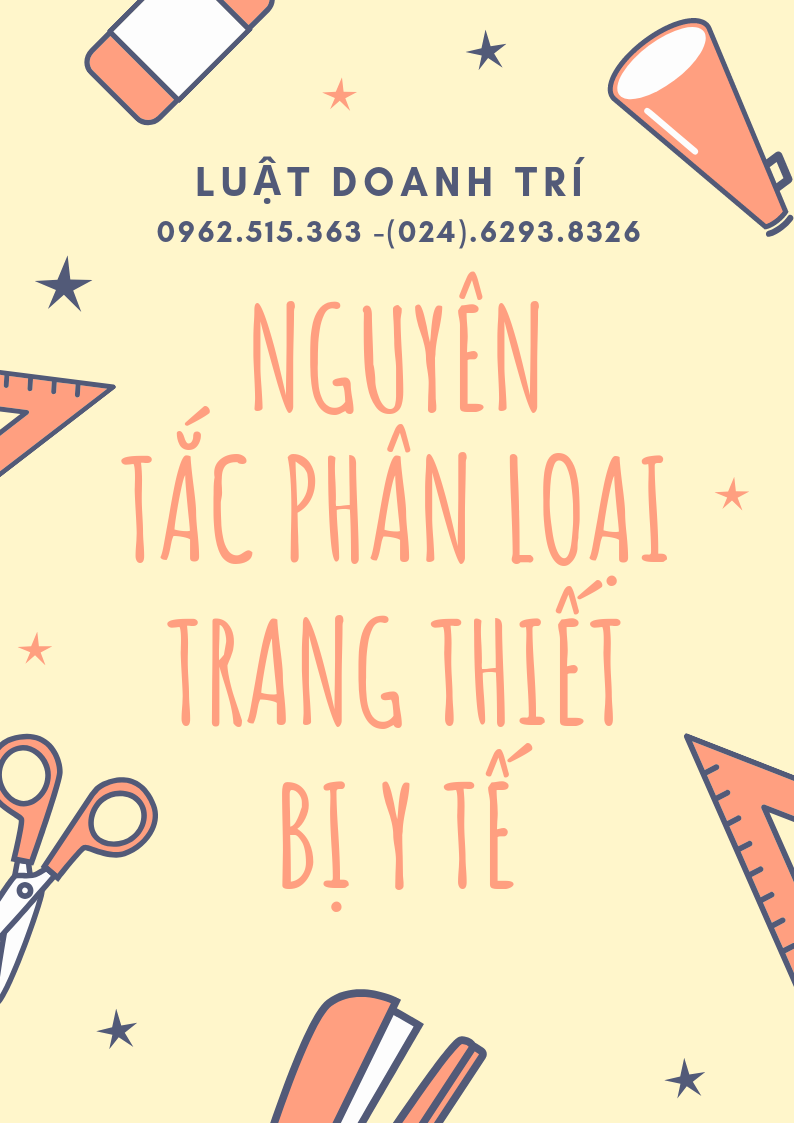 Nguyên tắc phân loại trang thiết bị y tế