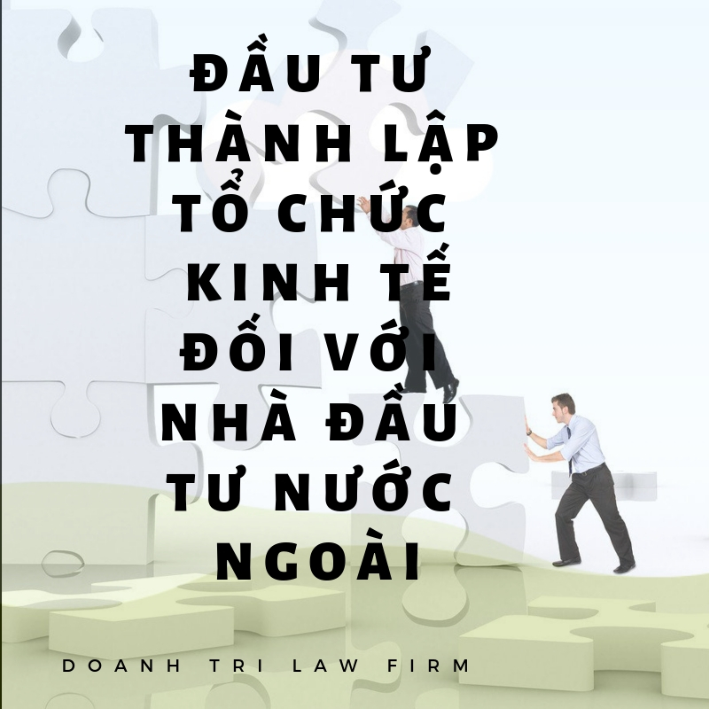 Đầu tư thành lập tổ chức kinh tế đối với nhà đầu tư nước ngoài